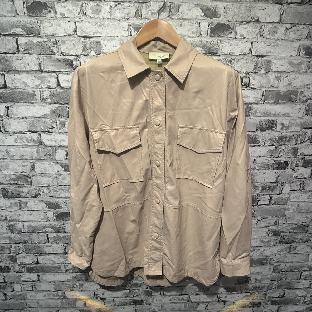 EUC Pinch Tan Long Sleeve Snap Fall Jacket Size Large